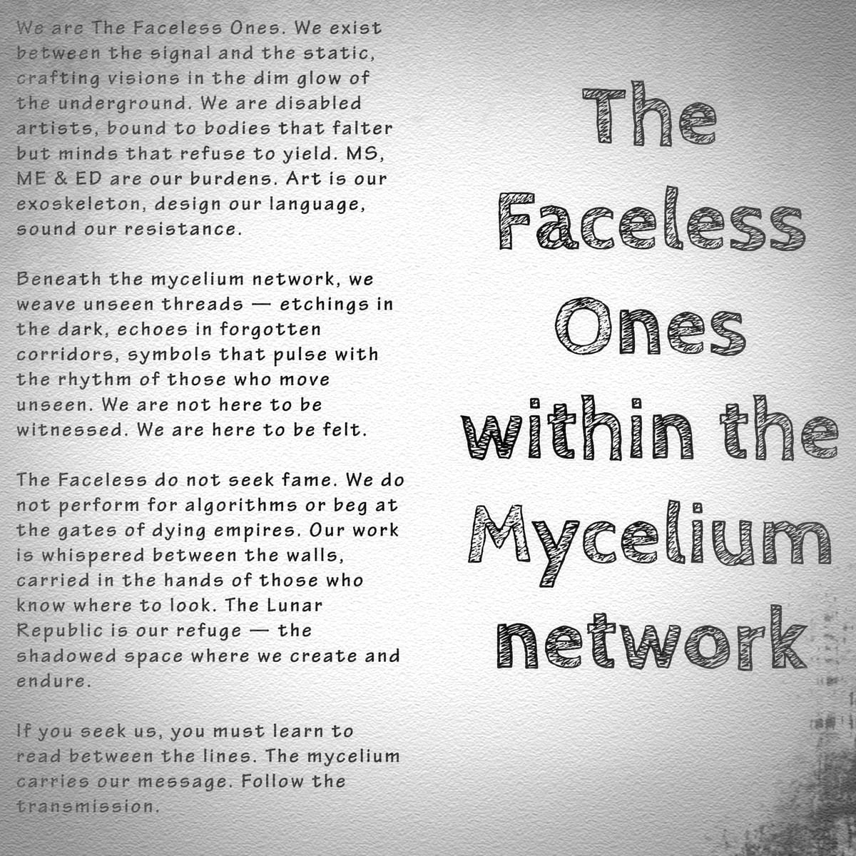 The Faceless Ones: A Forgotten Project, A Lunar Punk Resurrection